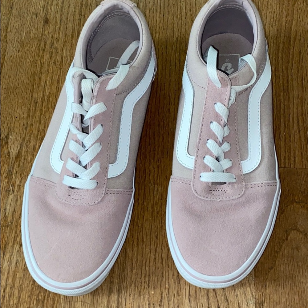 Pink & White Vans